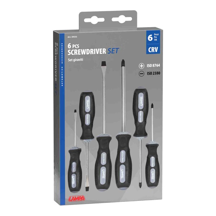 59532-S-01.JPG Set 6 Giraviti Assortiti Cacciaviti Utensili