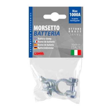 69907-S-01.JPG Morsetto Batteria Zincato  Fissaggio Cavo A Capocorda Con Dado Ad Aletta Polo Positivo Foro Capocorda Ø 10 Mm
