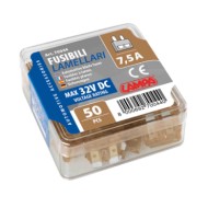 70044-S-01.JPG Confezione 50 Fusibili Lamellari 12/32v 7 5a Fusibili Fusibili