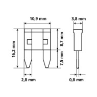 70085-S-01.JPG Set 10 Micro Fusibili Lamellari Assortiti 12/32v Fusibili Fusibili