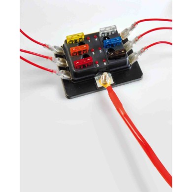 70097-A-01.JPG Fuse Block Scatola Portafusibili 1 Entrata 6 Uscite 12/24v Portafusibili Fusibili