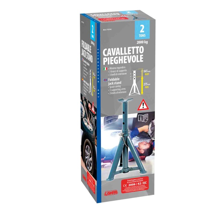 71514-C-01.JPG Cavalletto Treppiedi Pieghevole 2.000 Kg Sollevamento Sollevamento