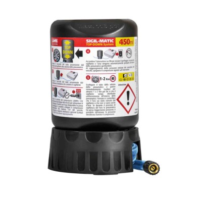 72174-C-01.JPG Sigil Matic Kit Liquido Sigillante Per Pneumatici 450 Ml Kit Riparazione Pneumatici E Compressori Kit Riparazione