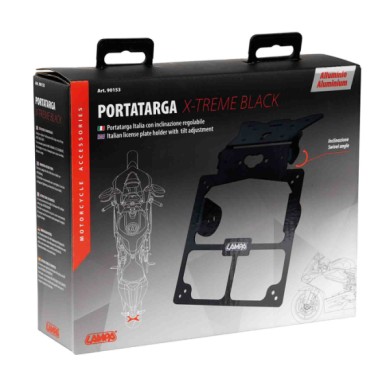 90153-S-01.JPG Xtreme Portatarga Universale Nero Portatarga Per Moto Portatarga