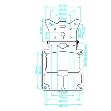 90153-D-01.JPG Xtreme Portatarga Universale Nero Portatarga Per Moto Portatarga