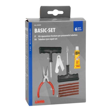 94259-S-01.JPG Basic Set Kit Riparazione Forature Pneumatici Tubeless Kit Riparazione Pneumatici E Compressori Kit Riparazione P