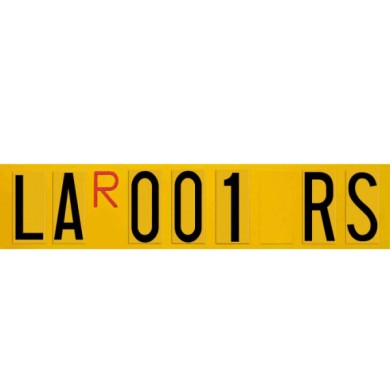 98071-S-01.JPG Targa Ripetitrice Provvisoria Per Rimorchi 480x110 Mm Portatarga Targhe E Contrassegni