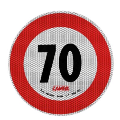 98441-C-01.JPG Contrassegno Limite Velocità 70 Km/h Contrassegni Targhe E Contrassegni