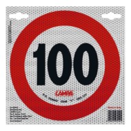 98444-S-01.JPG Contrassegno Limite Velocità 100 Km/h Contrassegni Targhe E Contrassegni