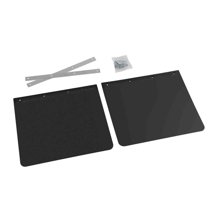 14011-S-01.JPG Coppia Paraspruzzi Camion In Pvc Nero 35x30 Cm Paraspruzzi Paraspruzzi