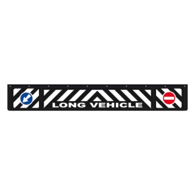 14262-S-02.JPG Paraspruzzo Lungo In Pvc Segnaletica In Rilievo 240x35 Cm Nero Long Vehicle Paraspruzzi Paraspruzzi