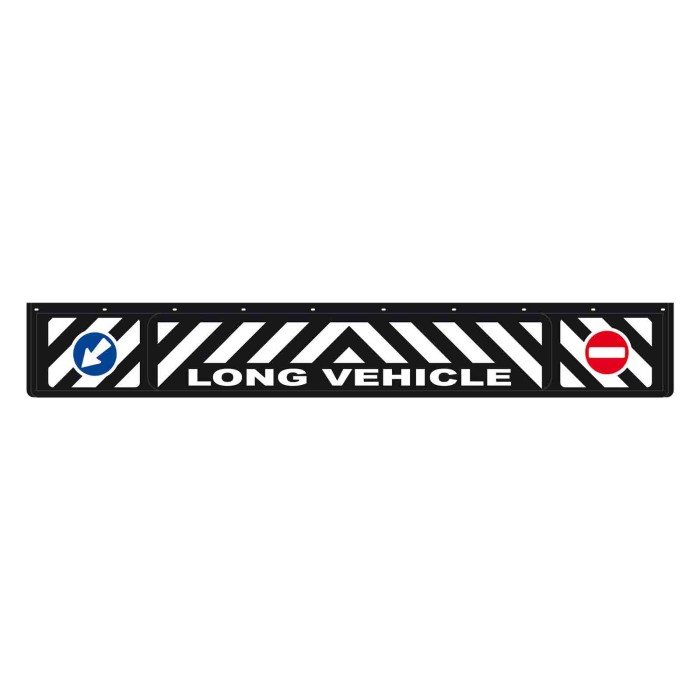 14262-S-02.JPG Paraspruzzo Lungo In Pvc Segnaletica In Rilievo 240x35 Cm Nero Long Vehicle Paraspruzzi Paraspruzzi