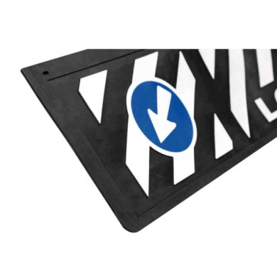 14262-S-03.JPG Paraspruzzo Lungo In Pvc Segnaletica In Rilievo 240x35 Cm Nero Long Vehicle Paraspruzzi Paraspruzzi