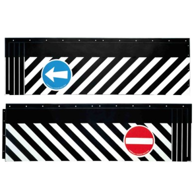14400-A-01.JPG Coppia Paraspruzzi Camion In Pvc Con Segnali 240x37 Cm Paraspruzzi Paraspruzzi
