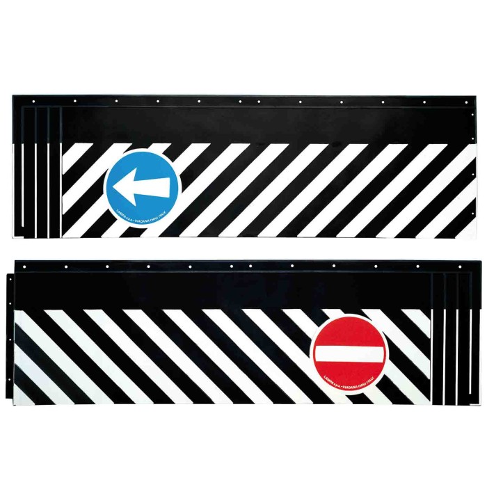 14400-A-01.JPG Coppia Paraspruzzi Camion In Pvc Con Segnali 240x37 Cm Paraspruzzi Paraspruzzi