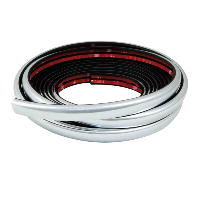 14903-S-02.JPG Fender Trim Profilo Adesivo Angolare Cromato 5 M 15 Mm Profili Profili E Ornamenti