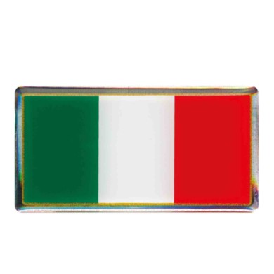 15000-C-01.JPG Sticky 3d Tricolore Italia Classico 1 Pz 78x40 Mm Sticky 3d Autoadesivi Tridimensionali Emblemi 3d