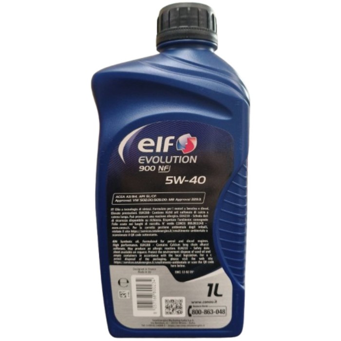 ELF540 (2).jpg Elf Evolution 900 Nf 5w-40 Olio Motore Auto Benzina E Diesel Fap Dpf