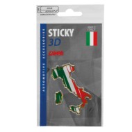 15003-S-01.JPG Sticky 3d Stivale Tricolore Italia 1 Pz 35x66 Mm Sticky 3d Autoadesivi Tridimensionali Emblemi 3d