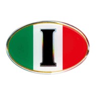 Sticky 3d Ovale Tricolore Italia 1 Pz 61x40 Mm Sticky 3d Autoadesivi Tridimensionali Emblemi 3d