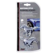 15027-S-01.JPG Emblema 3d Cromato 2 Horses Emblema 3d Cromato Emblemi 3d