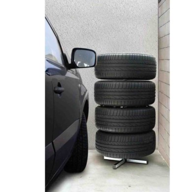15956-A-01.JPG Pp 2 Colonna Porta Cerchi Auto Auto Parcheggio