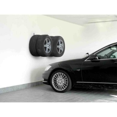 15968-A-01.JPG Xl Wheel Hangers Set Ganci Porta Gomme E Cerchioni Da Parete Auto Parcheggio