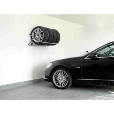 15971-A-01.JPG Xl Foldable Rack Supporto Porta Gomme E Cerchioni Da Parete Richiudibile Auto Parcheggio
