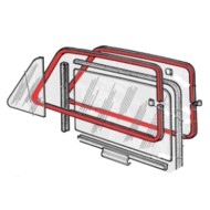 142514-large_default.jpg Famac Kit Coppia Serie Raschiavetro Fiat 500 F L R 33 023 Due Coppie Cornici Laterali