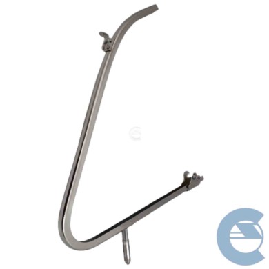 FAMAC 3302600 TELAIO CROMATO CON SUPPORTO PER DEFLETTORE FINISTRINO DESTRO SPECIFICO PER 500 F/L/R D'EPOCA DAL 1957 AL 1977. COL