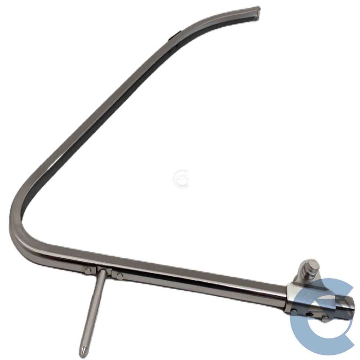 FAMAC 3302600 TELAIO CROMATO CON SUPPORTO PER DEFLETTORE FINISTRINO DESTRO SPECIFICO PER 500 F/L/R D'EPOCA DAL 1957 AL 1977. COL