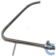 FAMAC 3302600 TELAIO CROMATO CON SUPPORTO PER DEFLETTORE FINISTRINO DESTRO SPECIFICO PER 500 F/L/R D'EPOCA DAL 1957 AL 1977. COL