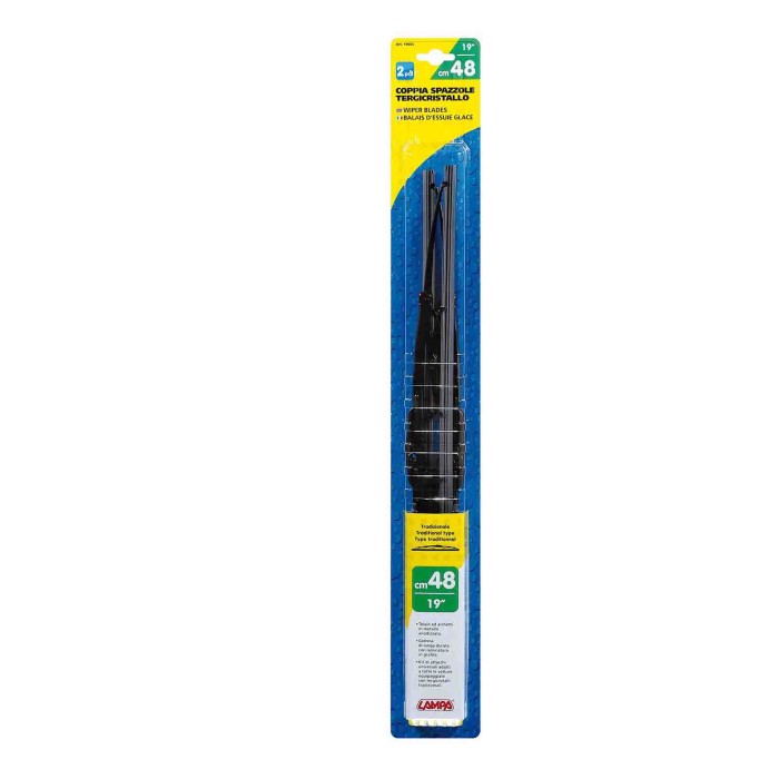 19055-S-01.JPG Standard Spazzole Tergicristallo 48 Cm (19") 2 Pz 124 Spider-166-a3 3p-a3 5p Tergi Confezione 2 Pz Lampa Tergicri