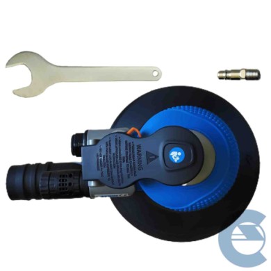 Fervi 0419 Ro Torbitale Levigatrice Pneumatica, Ciano/Nero