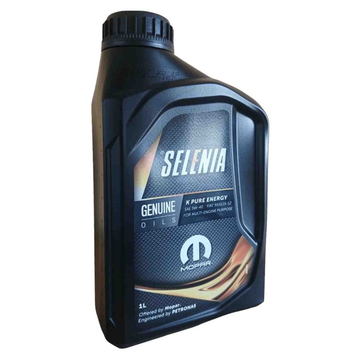 SELENIA-K-5.jpg Olio Motore Selenia K 5w-40 Multiair Sintetico Acea C3 Euro 5. Bottiglia 3 Litri