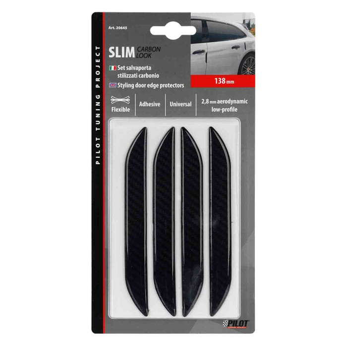 20645-C-01.JPG Slim Set 4 Salvaporta Adesivi Carbon Look Salvaporta Protezione