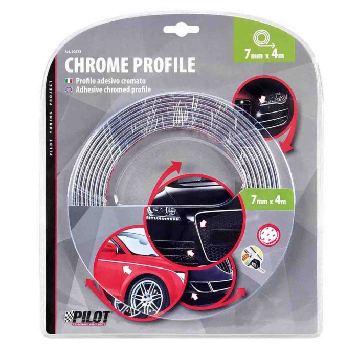 20872-S-01.JPG Profilo Adesivo Cromato 4 M 7 Mm Profili Profili E Ornamenti