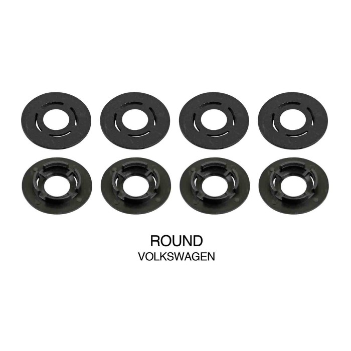 22996-S-01.JPG Set 4 Clip Fissaggio Tappeti Tondo Volkswagen Accessori Tappeti