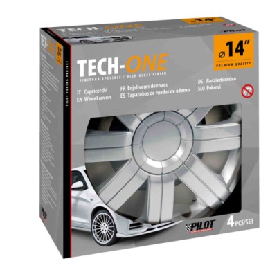 31496-S-01.JPG Sportive Set 4 Copricerchi Ø 14" Copricerchi 4 Pz Verniciati Tech One Copricerchi
