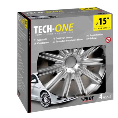 31512-S-01.JPG Nero Set 4 Copricerchi Ø 15" Copricerchi 4 Pz Verniciati Tech One Copricerchi