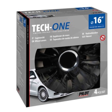 31528-S-01.JPG Avalone Pro Black Set 4 Copricerchi Ø 16" Copricerchi 4 Pz Verniciati Tech One Copricerchi