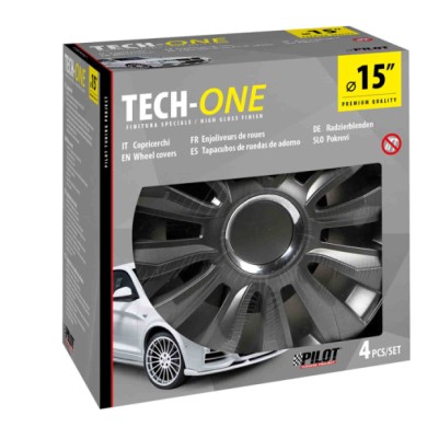 31532-S-01.JPG Avalone Pro Dark Set 4 Copricerchi Ø 15" Copricerchi 4 Pz Verniciati Tech One Copricerchi
