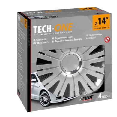 31556-S-01.JPG Active Silver Set 4 Copricerchi Ø 14" Copricerchi 4 Pz Verniciati Tech One Copricerchi