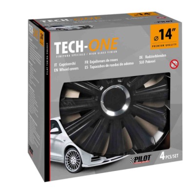 31581-S-01.JPG Trend Black Set 4 Copricerchi Ø 14" Copricerchi 4 Pz Verniciati Tech One Copricerchi