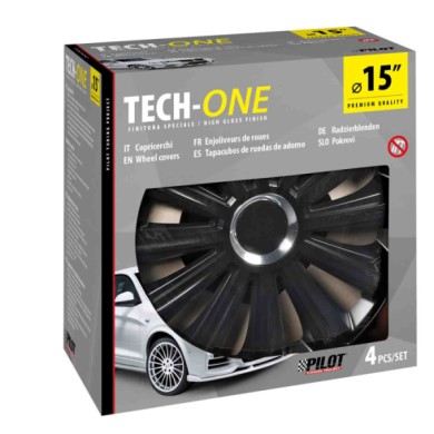 31582-S-01.JPG Trend Black Set 4 Copricerchi Ø 15" Copricerchi 4 Pz Verniciati Tech One Copricerchi