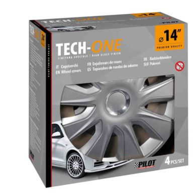 31596-S-01.JPG Stratos Rc Silver Set 4 Copricerchi Ø 14" Copricerchi 4 Pz Verniciati Tech One Copricerchi