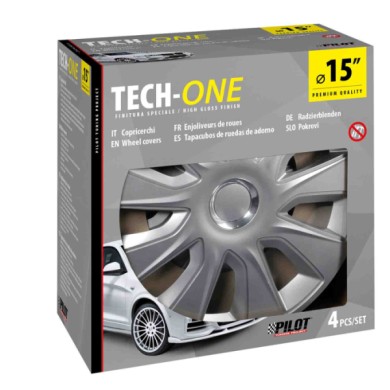 31597-S-01.JPG Stratos Rc Silver Set 4 Copricerchi Ø 15" Copricerchi 4 Pz Verniciati Tech One Copricerchi