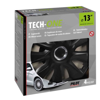 31605-C-01.JPG Stratos Rc Black Set 4 Copricerchi Ø 13" Copricerchi 4 Pz Verniciati Tech One Copricerchi