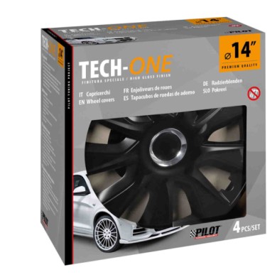 31606-S-01.JPG Stratos Rc Black Set 4 Copricerchi Ø 14" Copricerchi 4 Pz Verniciati Tech One Copricerchi