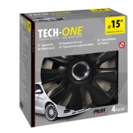 31607-S-01.JPG Stratos Rc Black Set 4 Copricerchi Ø 15" Copricerchi 4 Pz Verniciati Tech One Copricerchi